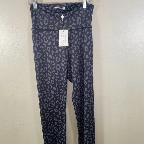 NWT Mudpie Ziggy Leggings in Black Leopard - Picture 7 of 8